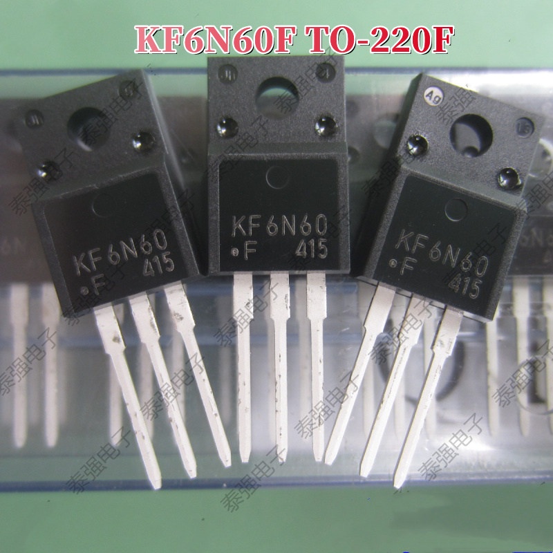 KF6N60F TO-220F KF6N60 5pcs 6N60 TO220F 6A/600V MOSFET ทรานซิสเตอร์ใหม่ pxb9