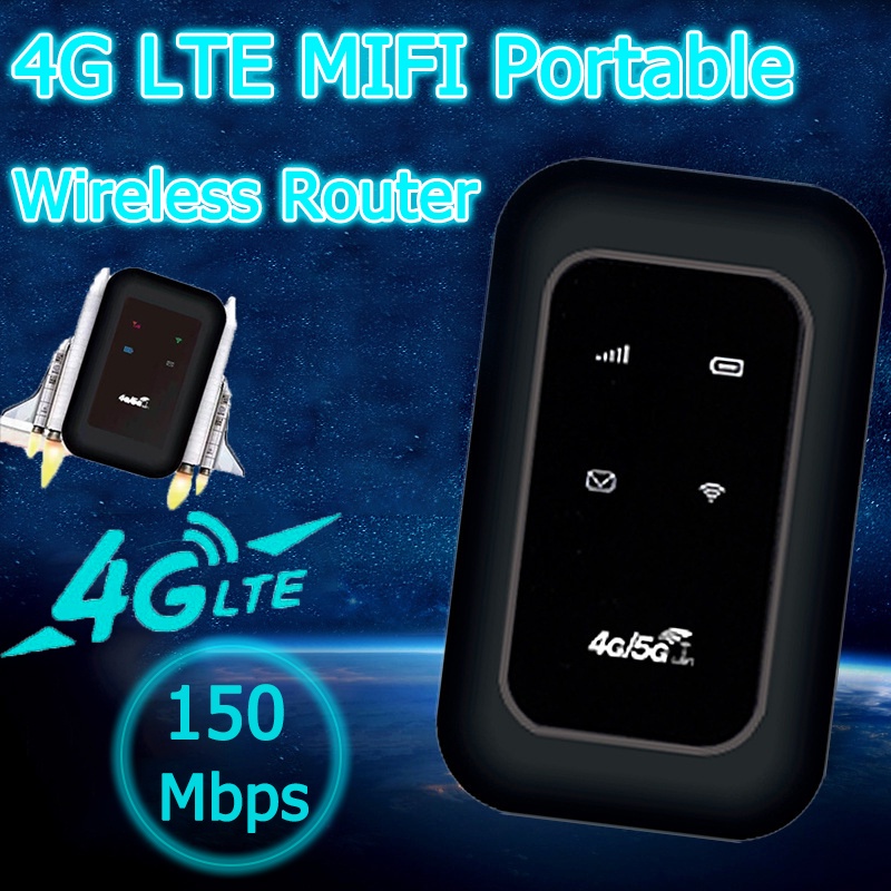 ส่งจากไทย🚀4G/5G ไวไฟพกพา Pocket WIFI 150Mbps ใช้ได้ทั้ง DTAC Mobile wifi สามารถเชื่อมต่อหลายเครื่อง 2100mAh