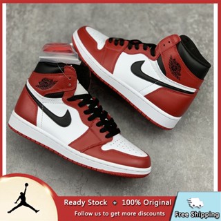 Nk Air Jorrdan 1 Chicago Reimagined AJ1 รองเท้าผ้าใบลําลอง ระบายอากาศ เหมาะกับการวิ่ง สําหรับผู้ชาย ผู้หญิง 2023