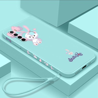 เคสโทรศัพท์มือถือ TPU นิ่ม ขอบตรง ลายการ์ตูน พร้อมสายคล้อง สําหรับ Realme 5 5i 5 Pro 6 6i 6 Pro C3 C2