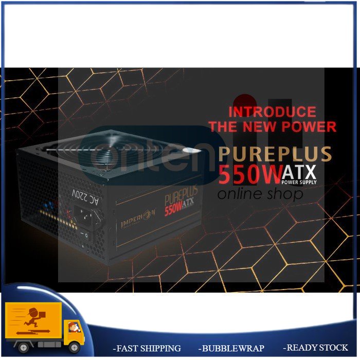 IMPERION PUREPLUS 550W 80 PLUS FIX CABLE หน่วยจ่ายไฟ