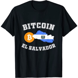 เสื้อยืดผ้าฝ้ายพิมพ์ลายแฟชั่น เสื้อยืดผ้าฝ้าย พิมพ์ลาย Bitcoin El Saador Crypto HODL meme tee altcoin America Bitco_05