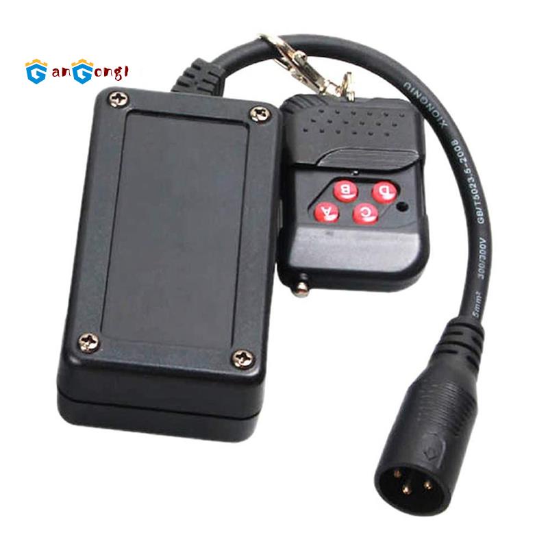 แบบพกพา 3 Pins XLR รีโมทคอนโทรลไร้สายสําหรับเครื่องหมอก DJ Stage Controller Receptor Fogging 400W 900