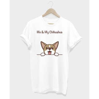 เสื้อยืดลายหมา ชิวาวา Me &amp; My Chihuahua_01