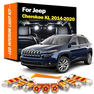 ชุดหลอดไฟ Led แคนบัส สําหรับติดตกแต่งภายในรถยนต์ Jeep Cherokee KL 2014 2015 2016 2017 2018 2019 2020 15 ชิ้น