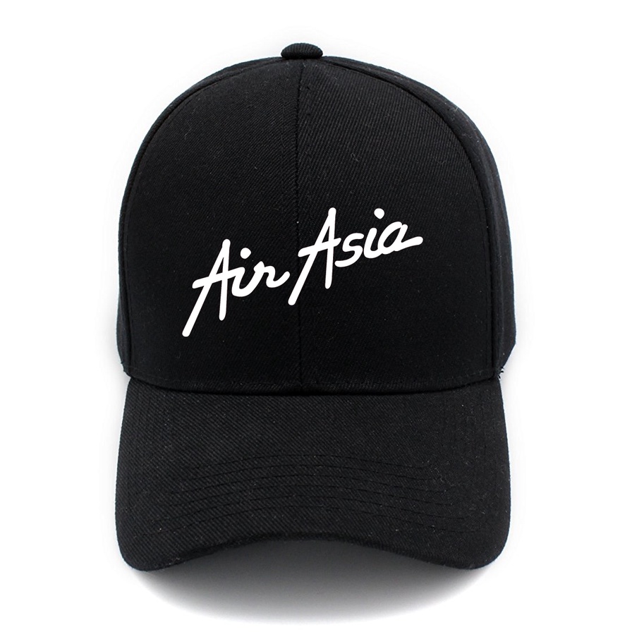 หมวกเบสบอล หมวกแก๊ป ลายโลโก้ Air Asia สามารถปรับได้ สไตล์คลาสสิก สําหรับผู้ชาย และผู้หญิง