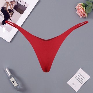 Deep v Thong กางเกงชั้นใน เอวต่ํา ทรงตัว T เซ็กซี่ สําหรับผู้หญิง