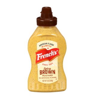 เฟร้นช์สไปซี่บราวน์มัสตาร์ด BROWN 340กFRENCHS SPICYMUSTARD 340G