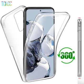 เคสซิลิโคนนิ่ม แบบใส 360 องศา กันกระแทก สําหรับ Xiaomi Mi 12 12X 11 10 Lite 11T 10T Pro Ultra Poco X5 X4 X3 NFC M4 Pro M3 F3 C31