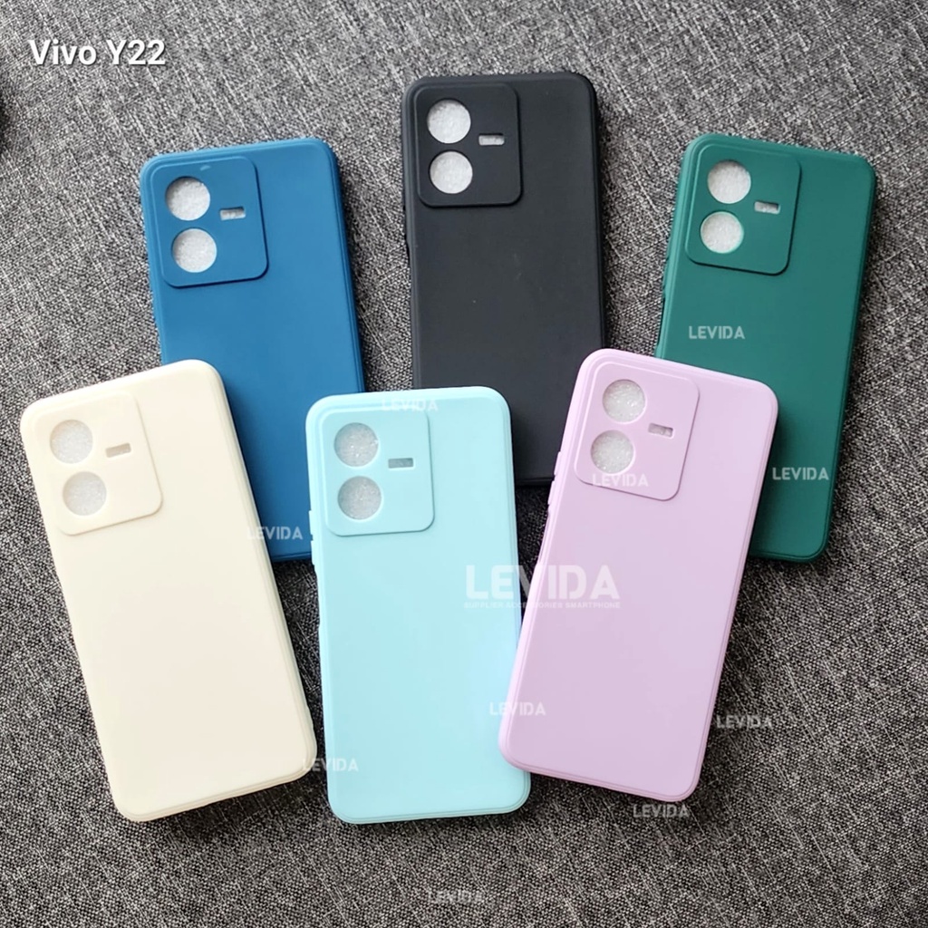 Vivo Y22 2022 Softcase Macaron Square / Case Square Edge Case Vivo Y22 2022