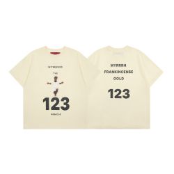 Rrr123 เสื้อยืดลําลองแฟชั่นสําหรับผู้ชายผู้หญิง แขนสั้น