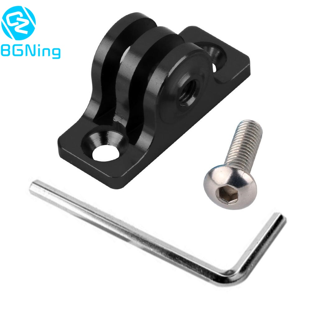 BGNing CNC Universal มุมต่ําด้านล่างแบนอะแดปเตอร์ฐานเชื่อมต่อสําหรับ GoPro HD Hero 7 6 5 4 3 สําหรับกล้อง Sjcam