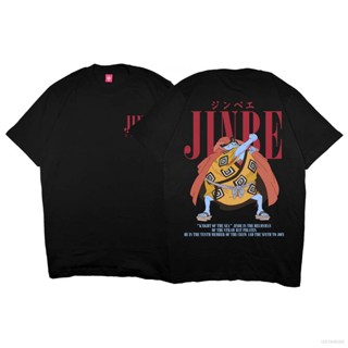 Yyds เสื้อยืดแขนสั้นลําลอง ทรงหลวม พิมพ์ลายอนิเมะ ONE PIECE Jinbe 3D แฟชั่นสําหรับผู้ชาย และผู้หญิงเสื้อยืด เสื้อคนอ้วน