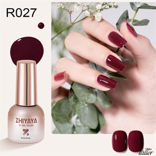 ✧ พร้อม Stcok Zhiyaya 48สีน้ำแข็งใสเปลือยเล็บเจลส่องไฟกึ่งถาวรแช่ปิดประกายเล็บเคลือบเงาเล็บสูงกว่า