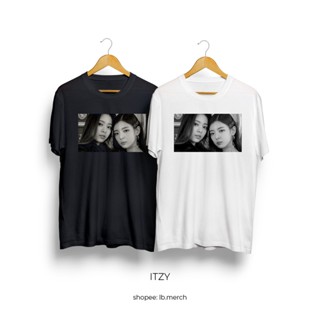 เสื้อคนอ้วนผญ เสื้อยืดสีขาวผู้ชาย | ITZY KPOP เสื้อยืดคอกลม | |ฝ้าย การออกแบบที่เรียบง่าย G7. Tee_09