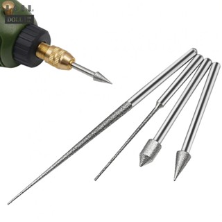 【DOLLDOLL】4pcs 3mm Shank Carving Needle Grinding Rod Mini Drill Diamond Engraving Drilling