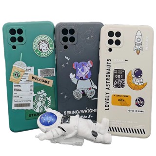 Samsung Galaxy A12 4g A12 5g A125 M12 F12 การ์ตูนน่ารัก ทาสี TPU เคสนิ่ม