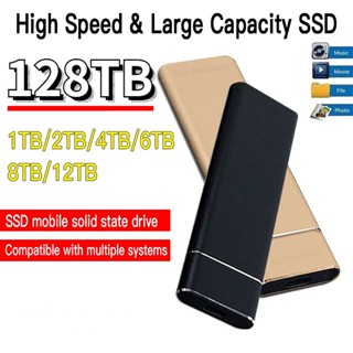 Ssd แบบพกพา ทนทาน ความเร็วสูง 500GB 8TB 16TB 64TB 128TB อินเตอร์เฟซ usb 3.0 ของแท้ 100%