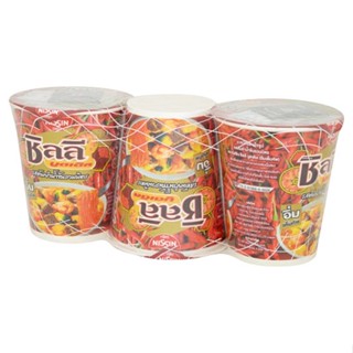 นิสชินคัพรสชิลลี่ต้มยำน้ำข้นรวมมิตร77ก 3NISSIN  แพ็คCUP CHILLI TOMYUMSHRIMP77GPACK3