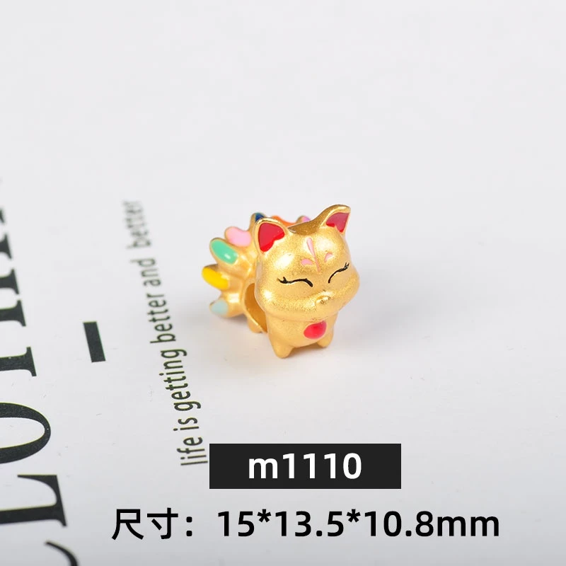 สร้อยข้อมือสานมือ สไตล์จีนโบราณ สีแดง สีทอง จี้ลูกปัดเคลือบสีฟ้า thumbnail 6