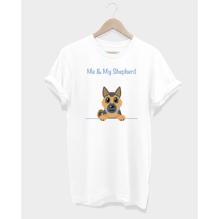 เสื้อยืดลายสุนัข อัลเซเชี่ยน Me &amp; My Shepherd_01