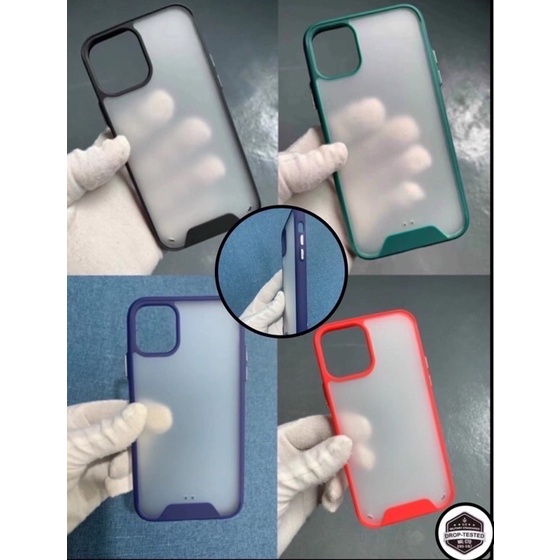 (พร้อมส่ง) เคสไอโฟน เคสขอบสีหลังขุ่น SPACE 6 7/8/SE 6+ 7+/8+ X/Xs Xr XsMax 11 11Pro 11ProMax 12Mini 12/12Pro 12Promax – โปรปัง