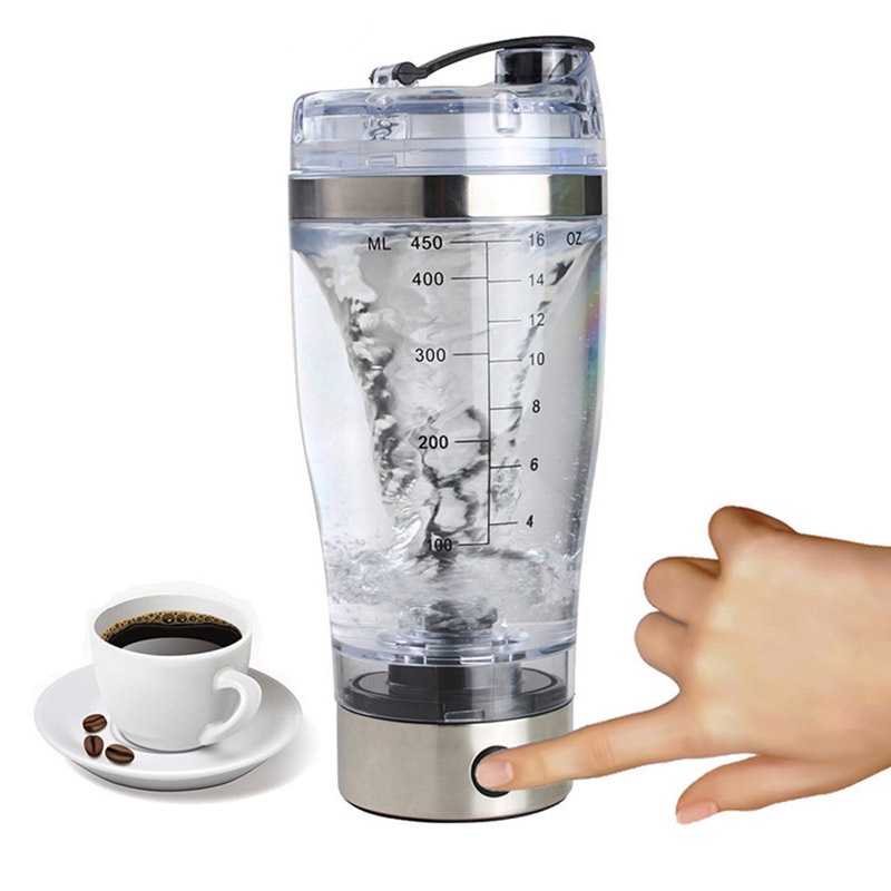 450ml / 600ml Mini USB ไฟฟ้าอัตโนมัติโปรตีน Shaker Vortex Mixer การเคลื่อนไหวแบบพกพาผสม High-torque Tornado ขวด