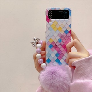 เคสโทรศัพท์มือถือแบบแข็ง กันกระแทก ประดับเพชร สําหรับ Samsung Galaxy Z Flip 4 Z Flip 3 5G