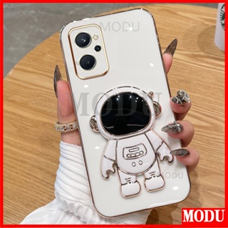 Modu เคสโทรศัพท์มือถือแบบนิ่ม ลายนักบินอวกาศ 3D พร้อมที่ตั้งวาง หรูหรา แฟชั่น สําหรับ OPPO Realme 9i 4G A96 4G K10 4G