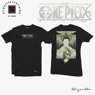  ใหม่เอี่ยมอนิเมะAnime Shirt - ETQT - One Piece - Zoro - Silhouette