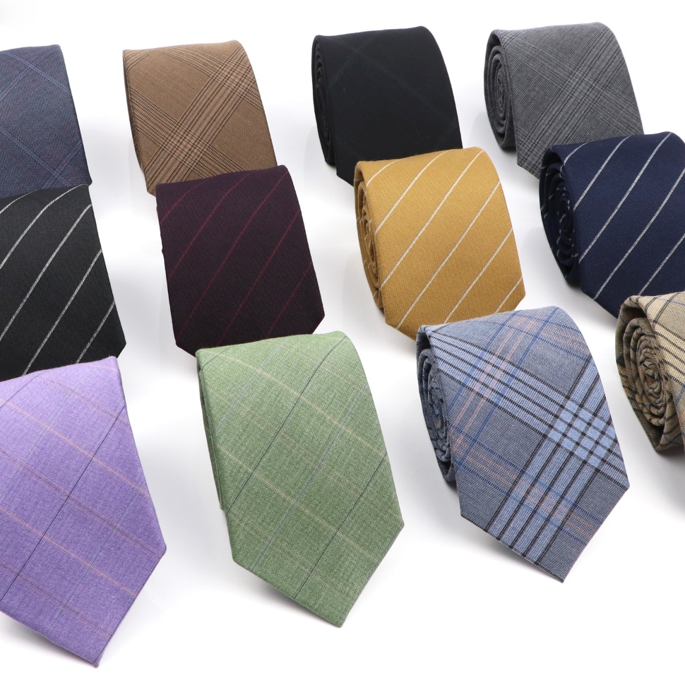 Mens แฟชั่นผ้าเทียมนุ่มเนคไทธุรกิจสูทลายผูกผู้ชาย Skinny Ties Designer Cravat 7 ซม.ความกว้าง