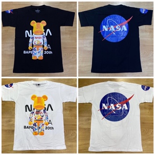 เสื้อคอกลมKawsx bearbrick Nasa   งานสวยฮิตใส่ได้ทั้งชายหญิง M-2xl เสื้อยืด_05