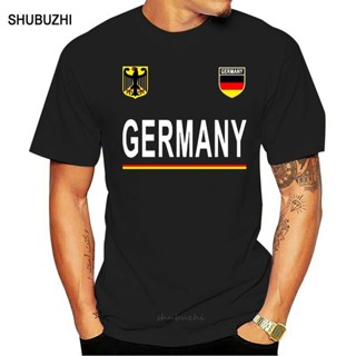 ใหม่ เสื้อยืดลําลอง แขนสั้น พิมพ์ลายเชียร์เยอรมนี Deutschland สไตล์เยอรมนี แฟชั่นฤดูร้อน สําหรับผู้ชาย