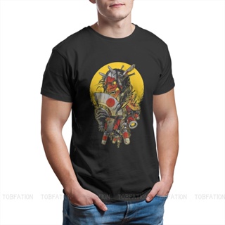 men tops t shirt Japan Demon Tattoo Mecha Cyberpunk Horror Classic Tshirt Black for  Oversized Casual Tee_12