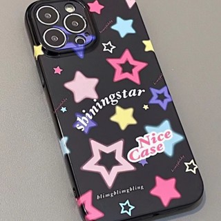 เคสป้องกันโทรศัพท์มือถือซิลิโคน แบบนิ่ม ลายดาว กันกระแทก สําหรับ Apple Iphone 11promax xsmax 13promax 12pro 14 13 12 xr xs 11 8plus