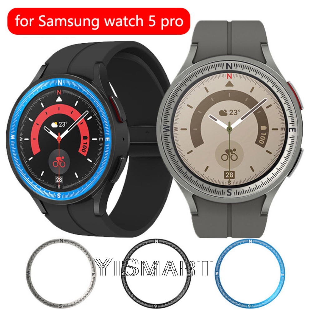 กรอบนาฬิกาข้อมือ โลหะ ขนาด 45 มม. สําหรับ Samsung Galaxy Watch 5 Pro Galaxy Watch 5 Pro
