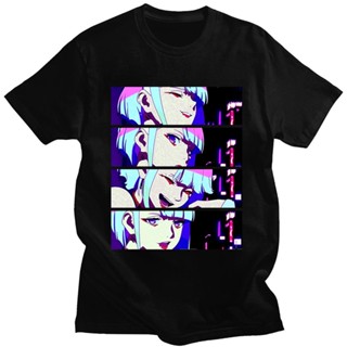 [In Stock]Anime Cyberpunk Edgerunners T-shirts Lucy Print Tee Shirt Men Women&amp;#39;s Gothic Short Sleeves T Shirt Ov_12