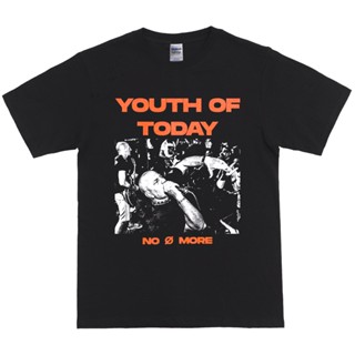 oversize T-shirt เสื้อยืด Kaos baju band Youth of today Hardcore ไม่มีอีกแล้ว S-5XL