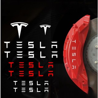 TESLA Brake Caliper High Temperature Resistant Sticker MODEL S MODEL3 MODEL X MODEL Y Cybertruck Wheel Caliper Reflective Sticker