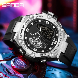 Sanda Official Beast Dial นาฬิกาข้อมือควอทซ์ สไตล์สปอร์ต กันตก SD3173-7