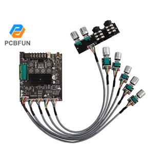 Pcbfun ZK-AM100F บอร์ดขยายเสียงบลูทูธ 2.1 ช่องทาง 50WX2+100W TPA3116D2