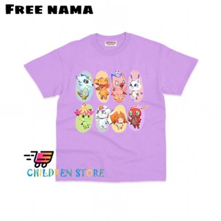 เสื้อยืด พิมพ์ลาย DIGIMON ALL CHARACTER พรีเมี่ยม สําหรับเด็กทุกเพศ_01