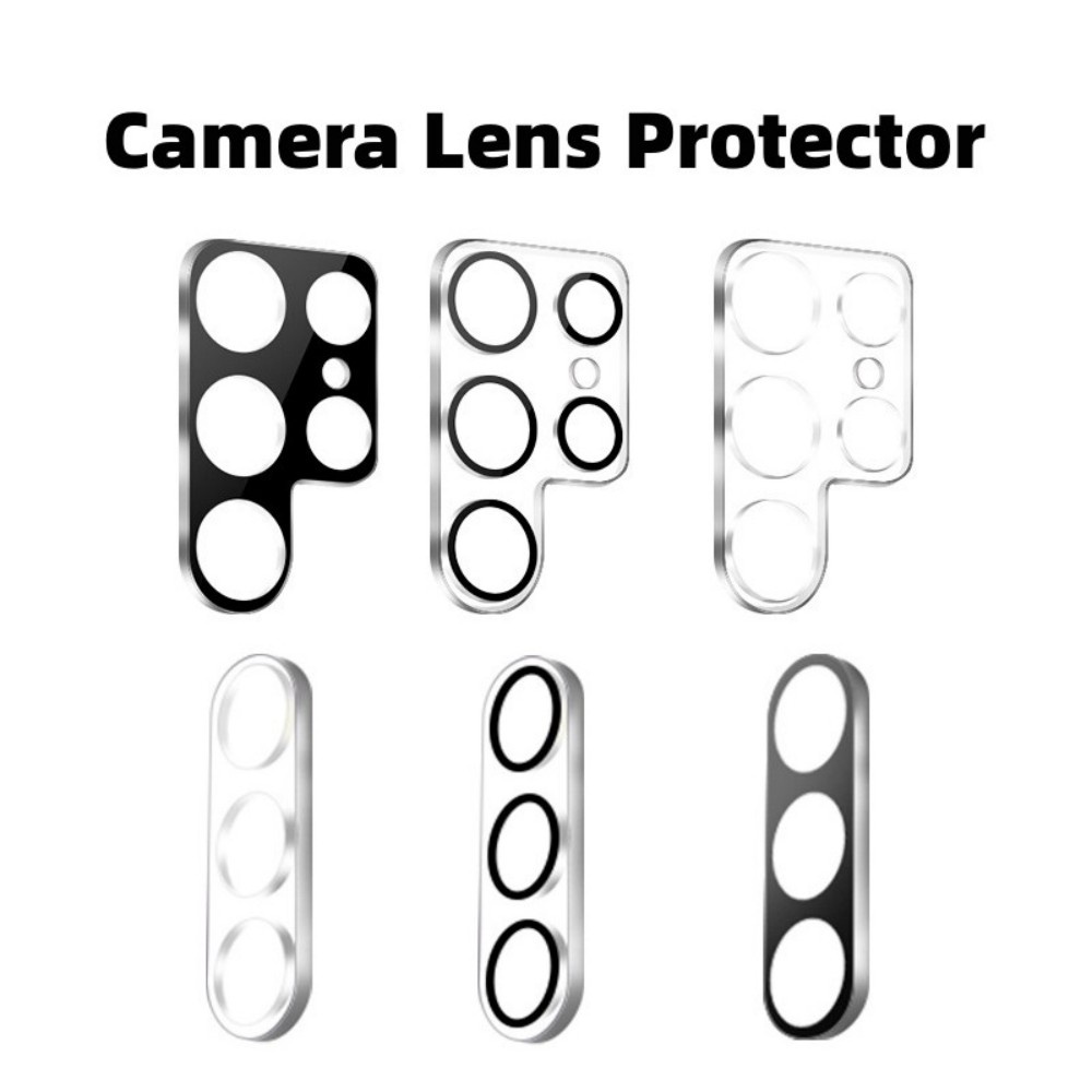 สําหรับ Samsung S25 S24 Ultra เลนส์กล้องแก้วด้านหลังแหวนป้องกันหน้าจอสําหรับ Samsung Galaxy S25Ultra ป้องกันหมวก