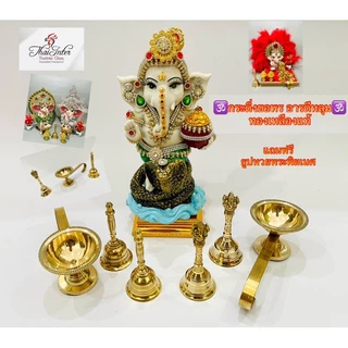 🕉️ตรีศูล กระดิ่งทองเหลืองแท้ อารตีทองเหลืองแท้ กลองบัณเฑาะว์ศิวะ การบูร ถ้วยกำยาน งานอินเดีย นำเข้าจากอินเดียของแท้