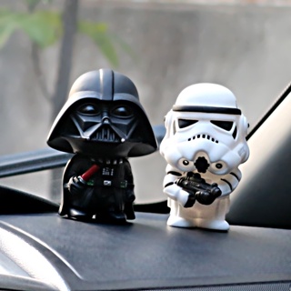 ฟิกเกอร์ Star Wars Master Yoda Darth Vader Stormtrooper Shaking Head ขนาด 10 ซม. เครื่องประดับ สําหรับเด็กผู้ชาย ของขวัญ