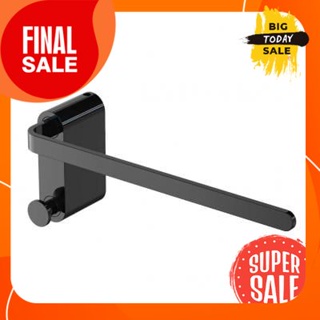 ราวแขวนผ้ามีขอแขวน KASSA รุ่น KS-DY18BK-0108 ขนาด 21 ซม. สีดำTowel Bar with Hook Model KS-DY18BK-0108 Size 21 cm. Black