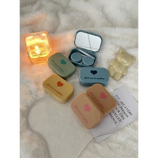 Graceful ตลับใส่คอนแทคเลนส์ มีกระจก ที่คีบและจุ๊บ คละสี
