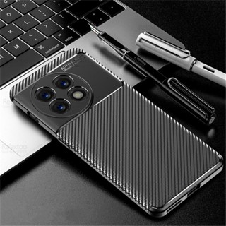 เคสคาร์บอนไฟเบอร์ กันกระแทก ป้องกันกล้อง หรูหรา สําหรับ OnePlus 11 5G PHB110 6.7 นิ้ว