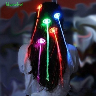 BLUEVELVET LED Hairpin Hair Braid High quality Synthetic Natural Women Christmas Novetly Toys For Children Gifts Girls Party Bar Hair Clip Glowing  Hairpin Wig