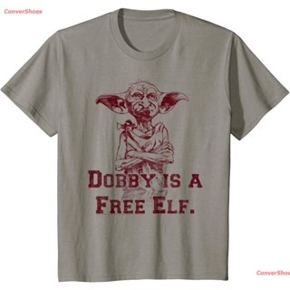 [100% Cotton] เสื้อยืดแขนสั้น Kids Harry Potter Dobby Is A Free Elf Portrait T-Shirt Mens Womens T-shirts_12